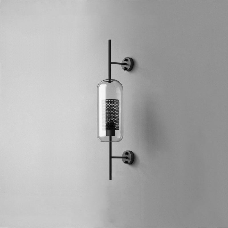 Chic Adjustable Glass Wall Light In Copper Finish 11