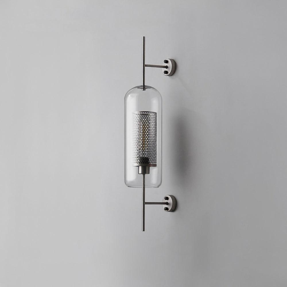 Chic Adjustable Glass Wall Light In Copper Finish 12