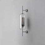 Chic Adjustable Glass Wall Light In Copper Finish 12