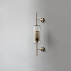 Chic Adjustable Glass Wall Light In Copper Finish 13
