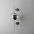 Chic Adjustable Glass Wall Light In Copper Finish 14