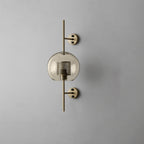 Chic Adjustable Glass Wall Light In Copper Finish 19