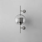 Chic Adjustable Glass Wall Light In Copper Finish 20