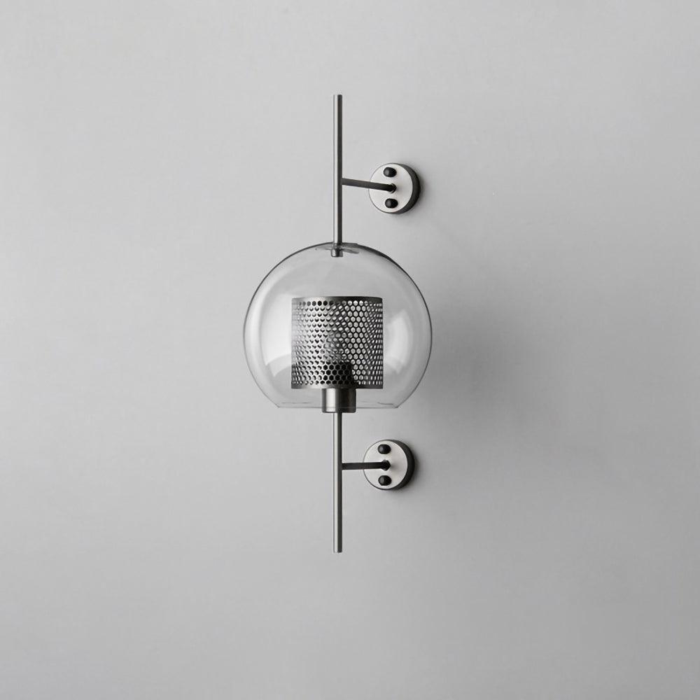 Chic Adjustable Glass Wall Light In Copper Finish 20