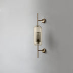 Chic Adjustable Glass Wall Light In Copper Finish 21