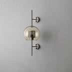 Chic Adjustable Glass Wall Light In Copper Finish 22