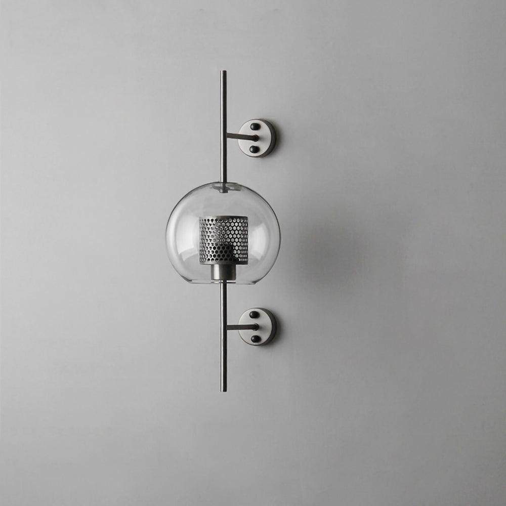 Chic Adjustable Glass Wall Light In Copper Finish 23