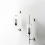 Chic Adjustable Glass Wall Light In Copper Finish 8