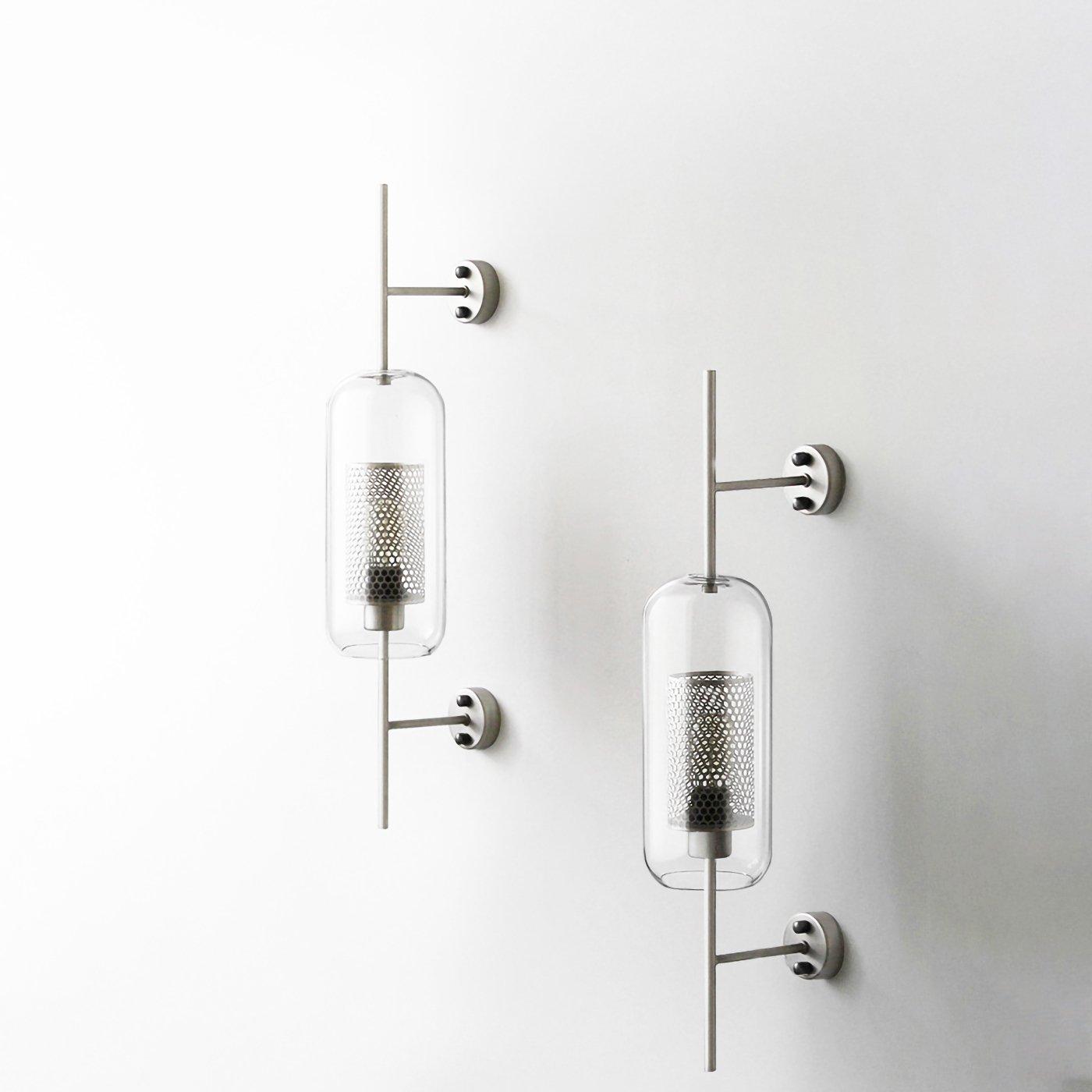 Chic Adjustable Glass Wall Light In Copper Finish 8