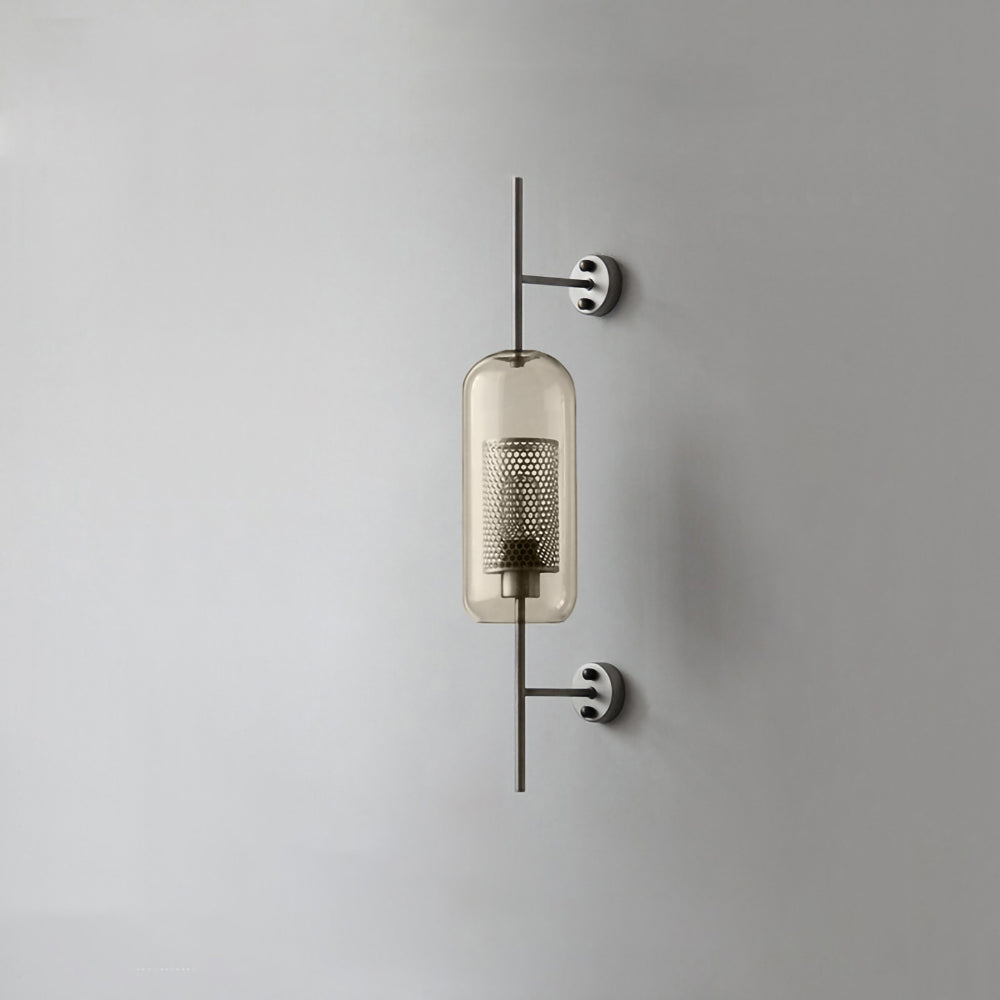 Chic Adjustable Glass Wall Light In Copper Finish 9