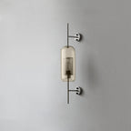 Chic Adjustable Glass Wall Light In Copper Finish 9