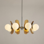 Chic Pendant Light Iron Glass Elegant Adjustable Height 96