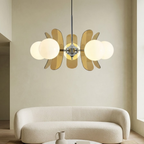 Chic Pendant Light Iron Glass Elegant Adjustable Height 98