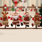 Christmas Ornaments Set with Santa Claus and Snowman – 4 Decorative Tree Decorations 2
