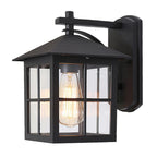 Classic Outdoor Wall Lamp – Durable Aluminum and Glass, Black Bronze Finish 2