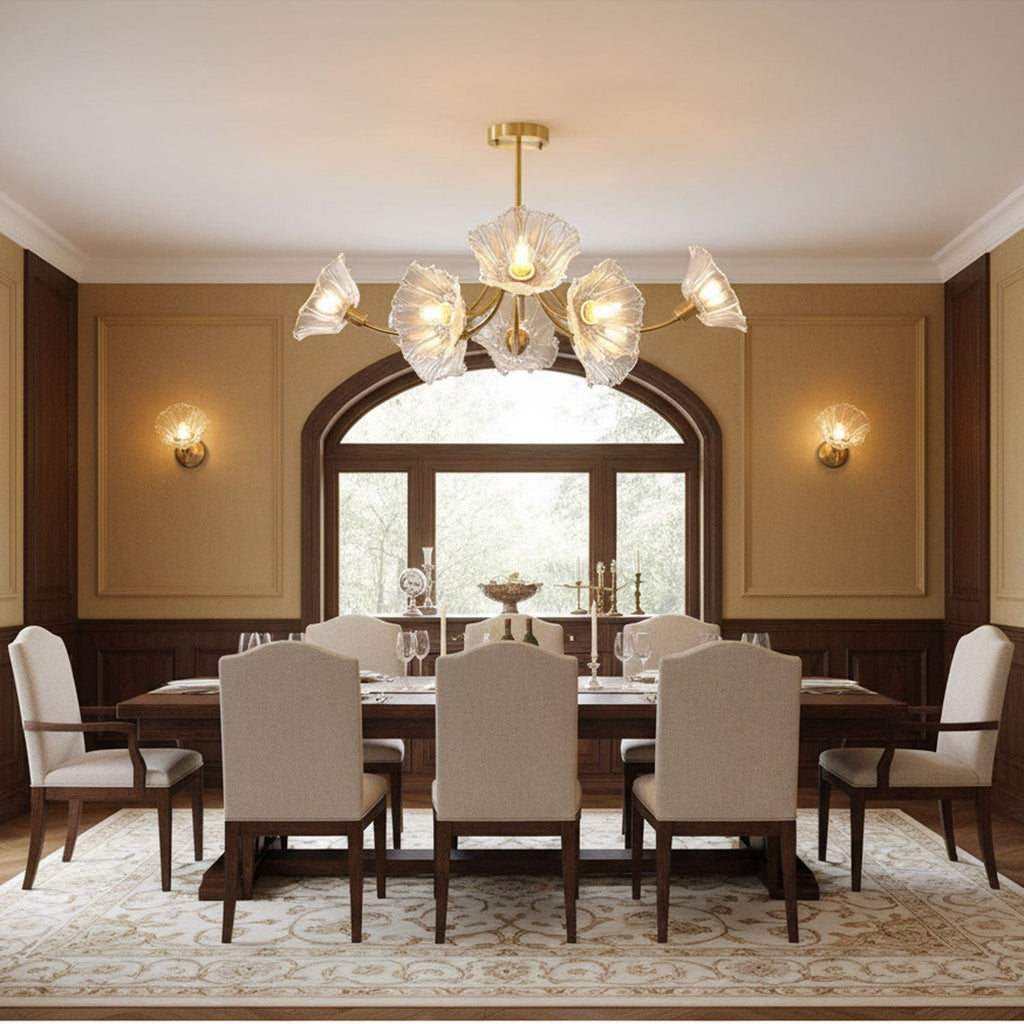 Coastal Chandelier Light Brass Finish Elegant Modern Design 3