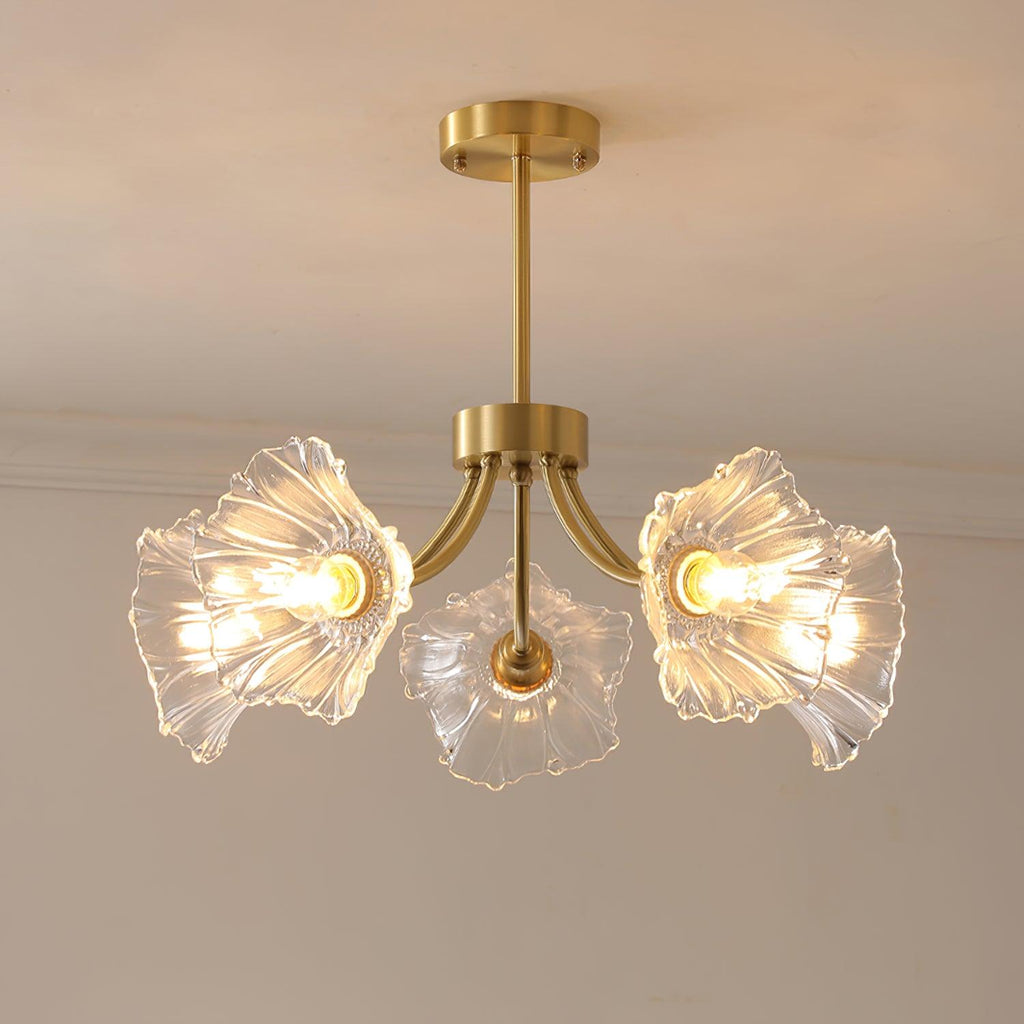 Coastal Chandelier Light Brass Finish Elegant Modern Design 9