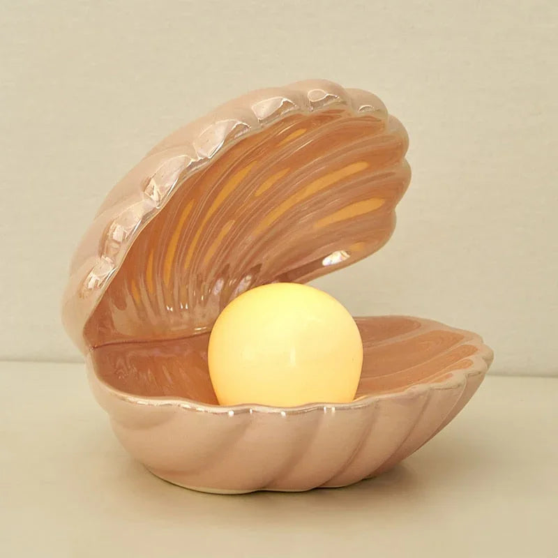 Coastal Elegance Bedside Lamp Ceramic Enamel White 0