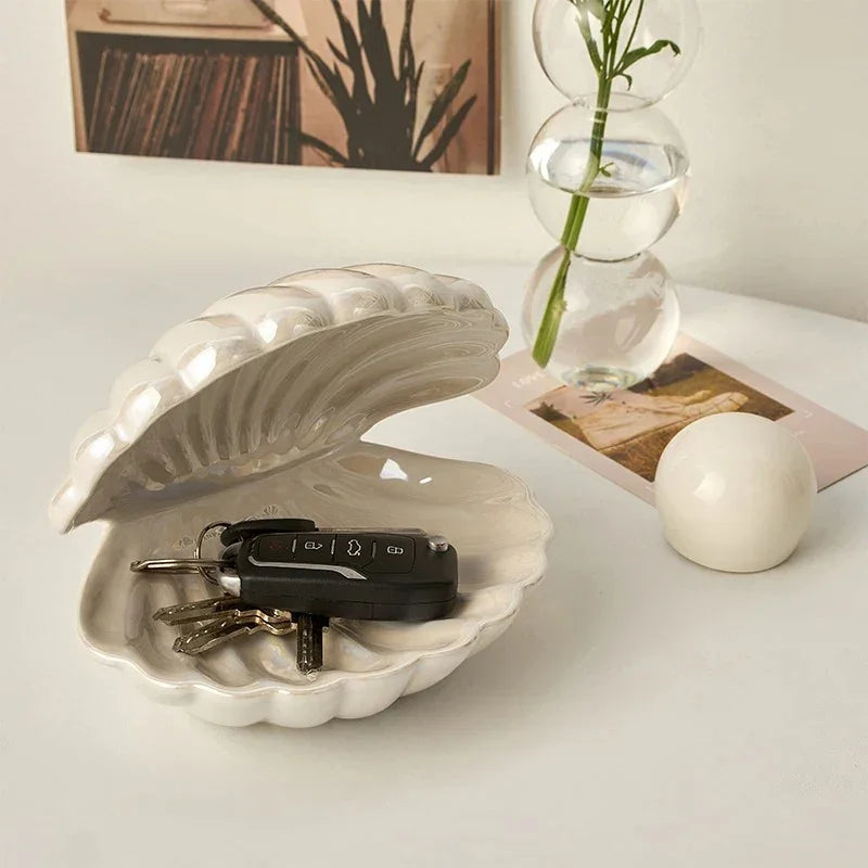 Coastal Elegance Bedside Lamp Ceramic Enamel White 6