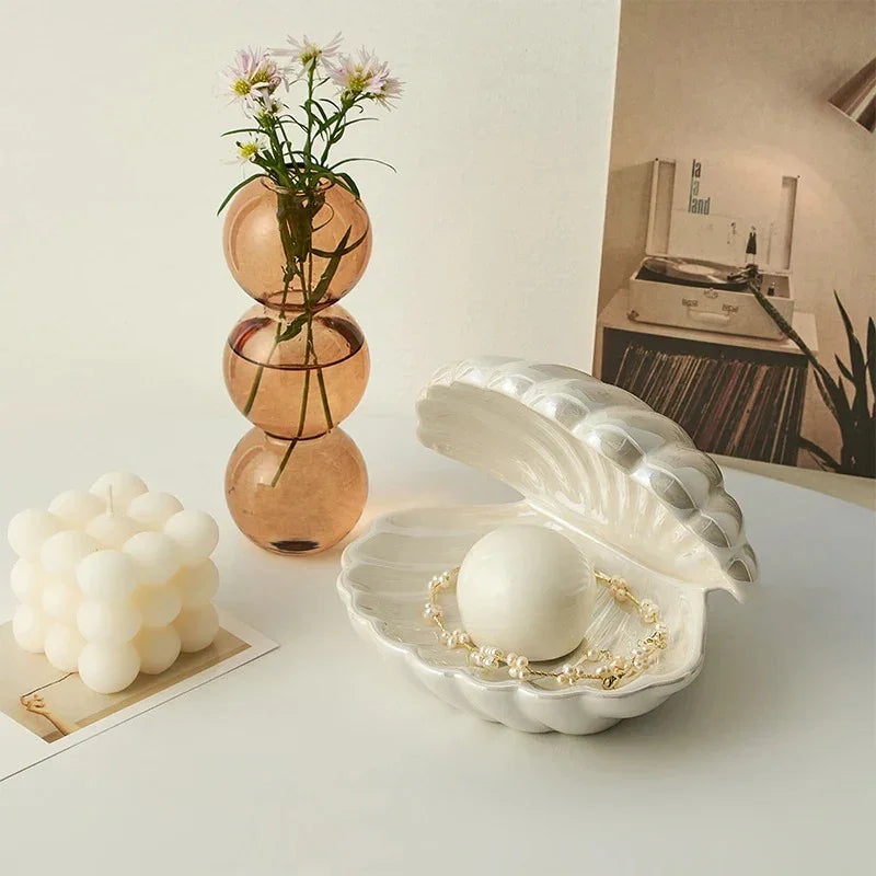 Coastal Elegance Bedside Lamp Ceramic Enamel White 7