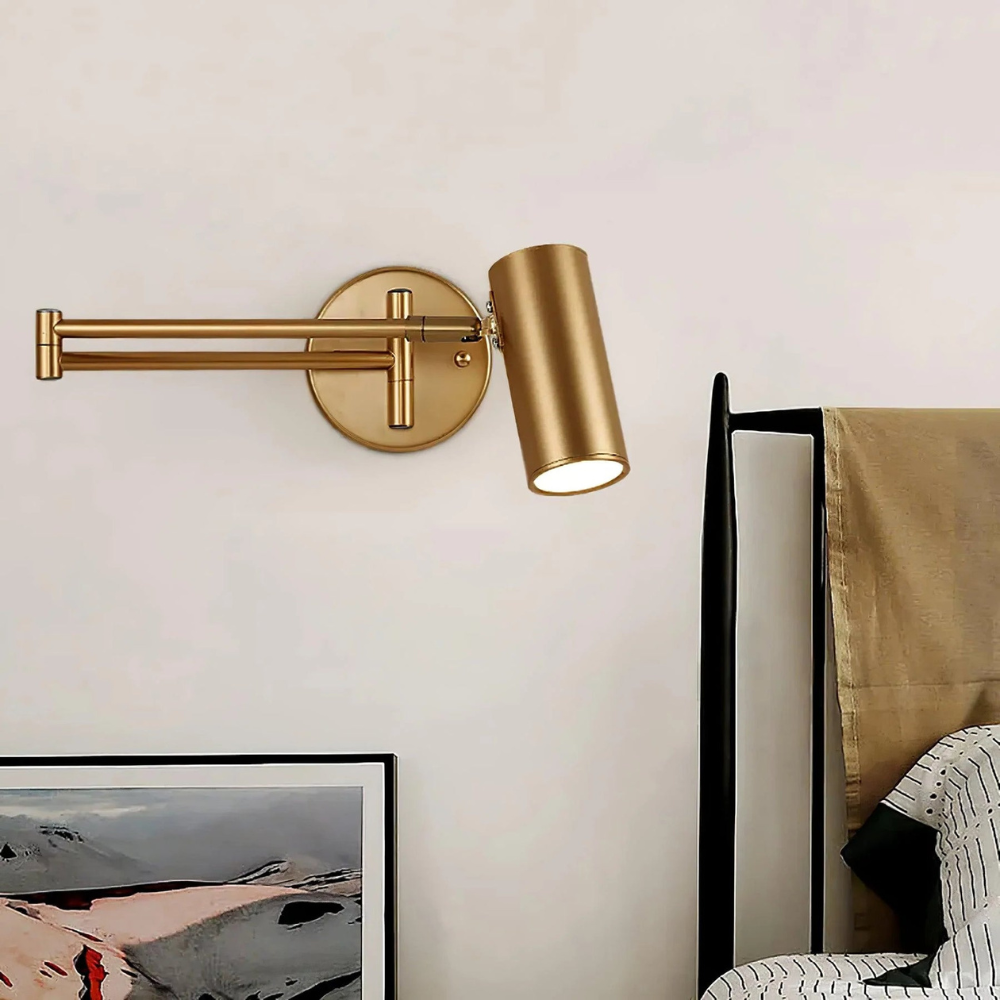 Collapsible Arm Wall Lamp – Scandinavian Minimalist Wall Sconce with Adjustable Lighting 3