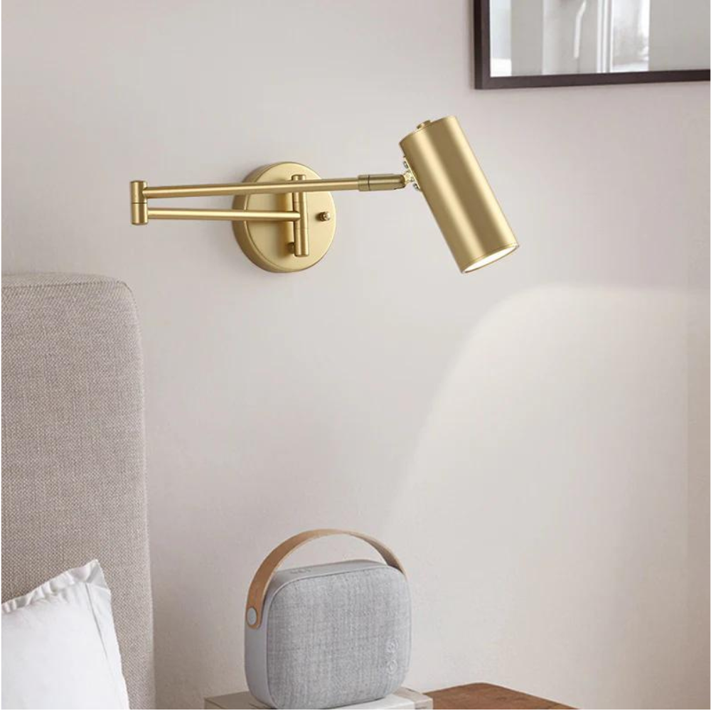 Collapsible Arm Wall Lamp – Scandinavian Minimalist Wall Sconce with Adjustable Lighting 4
