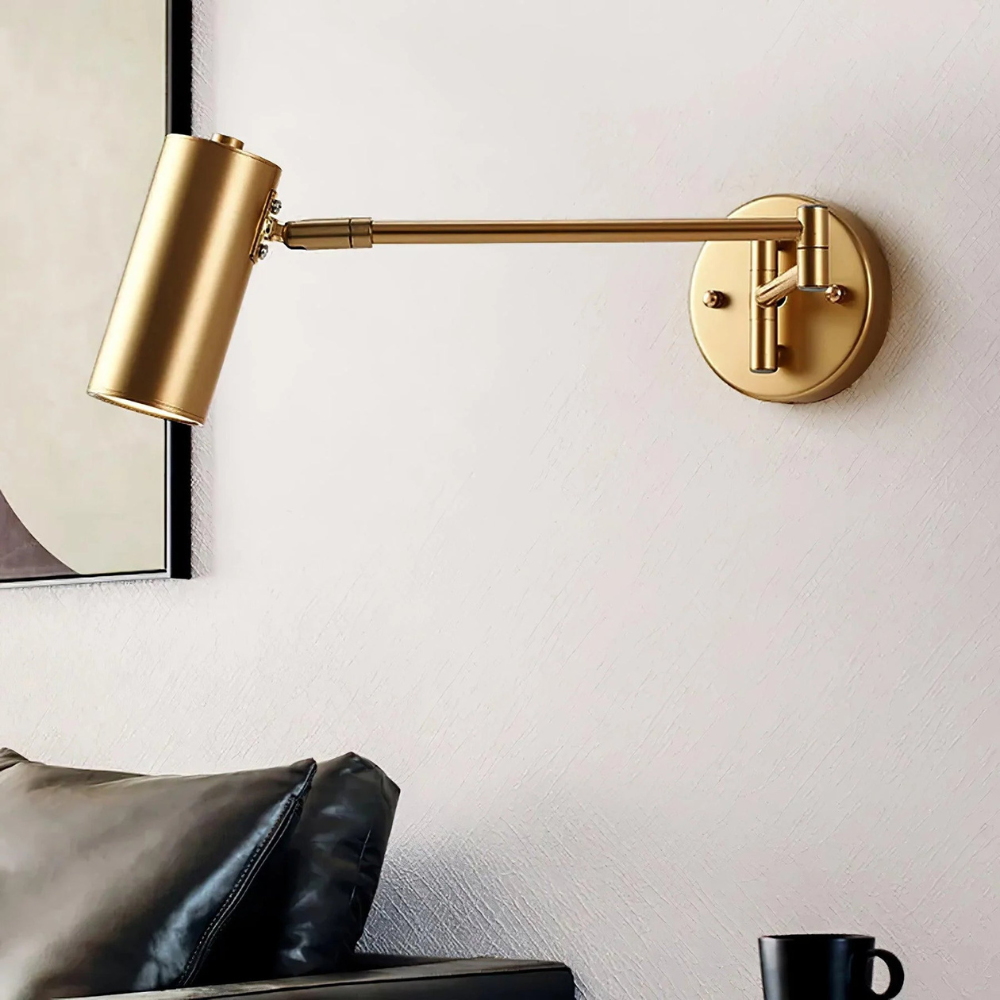 Collapsible Arm Wall Lamp – Scandinavian Minimalist Wall Sconce with Adjustable Lighting 6