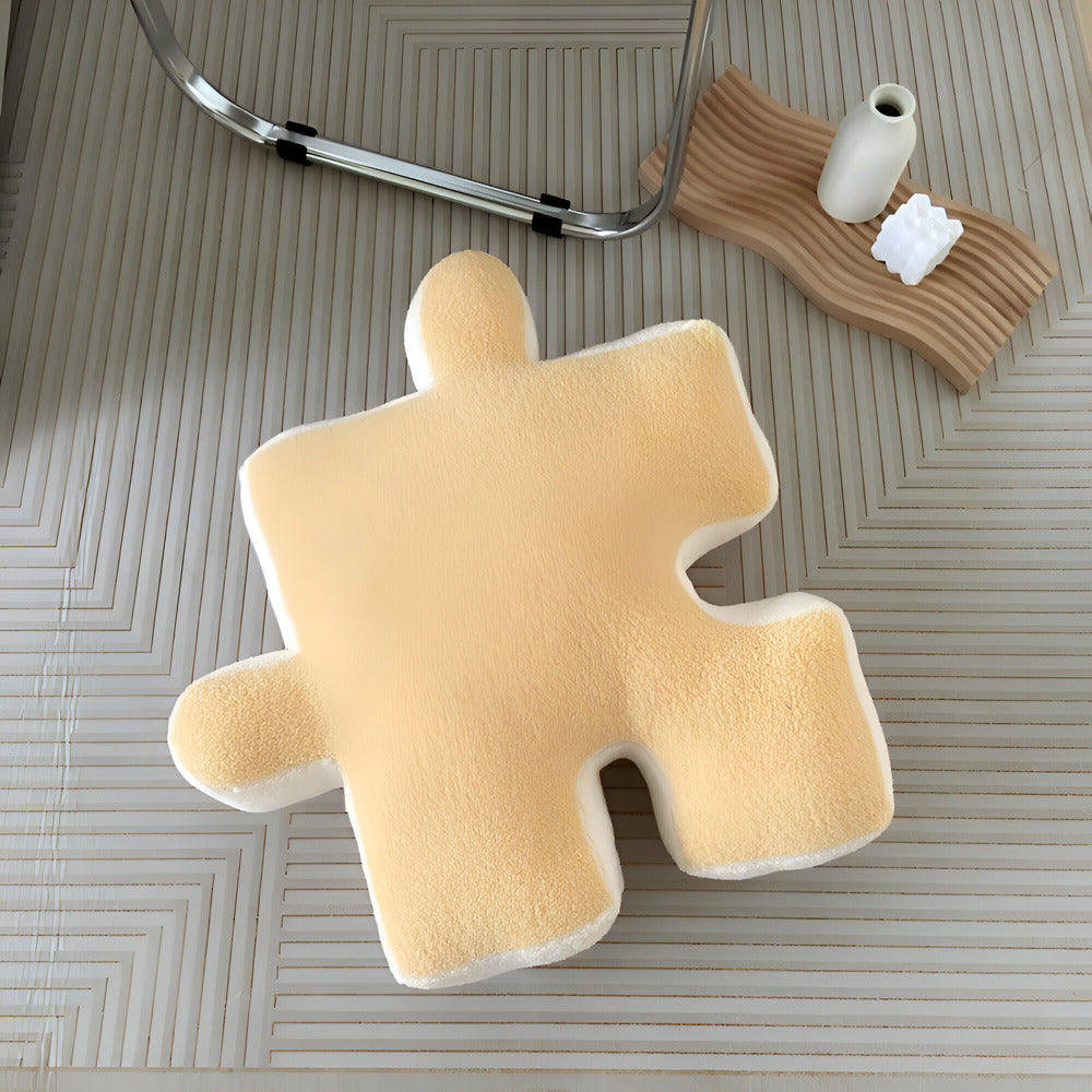 Colorful 3D Puzzle Decorative Pillow – Soft Interactive Throw Cushion for Comfort 7