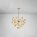 Colorful Chandelier Metal Adjustable Height Agate Accents 12