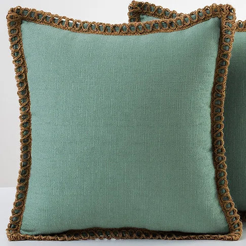 Colorful French Style Decorative Cushion Cover for Sofa, Chair or Bed – Elegant and Washable Pillow Cover 0
