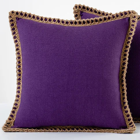 Colorful French Style Decorative Cushion Cover for Sofa, Chair or Bed – Elegant and Washable Pillow Cover 10
