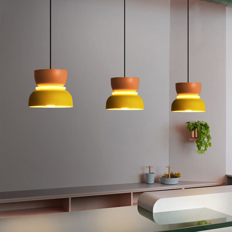 Colorful LED Pendant Light – Modern Macaron Hanging Light for Living Room and Bedroom 3