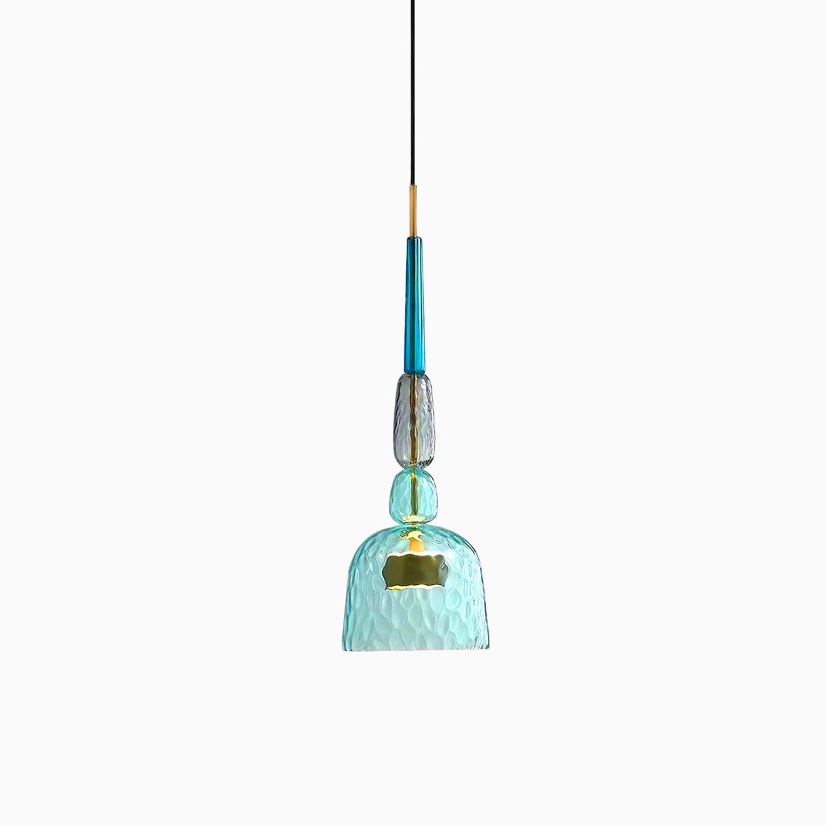 Colorful Pendant Light Stained Glass Adjustable Height Unique 0