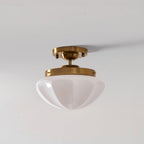 Compact Flush Mount Ceiling Light Matte Gold Chrome Round Bedroom Hallway Home Decor Stack Clear 0