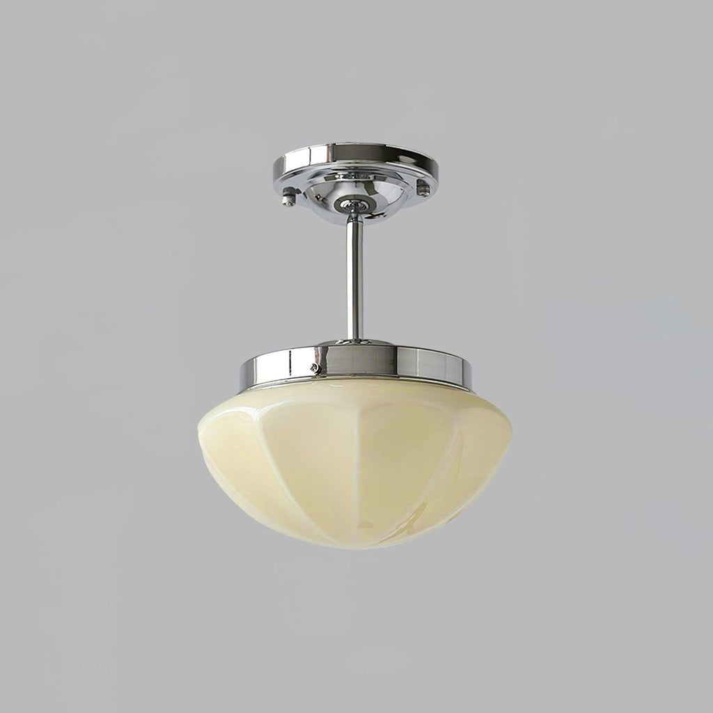 Compact Flush Mount Ceiling Light Matte Gold Chrome Round Bedroom Hallway Home Decor Stack Clear 10