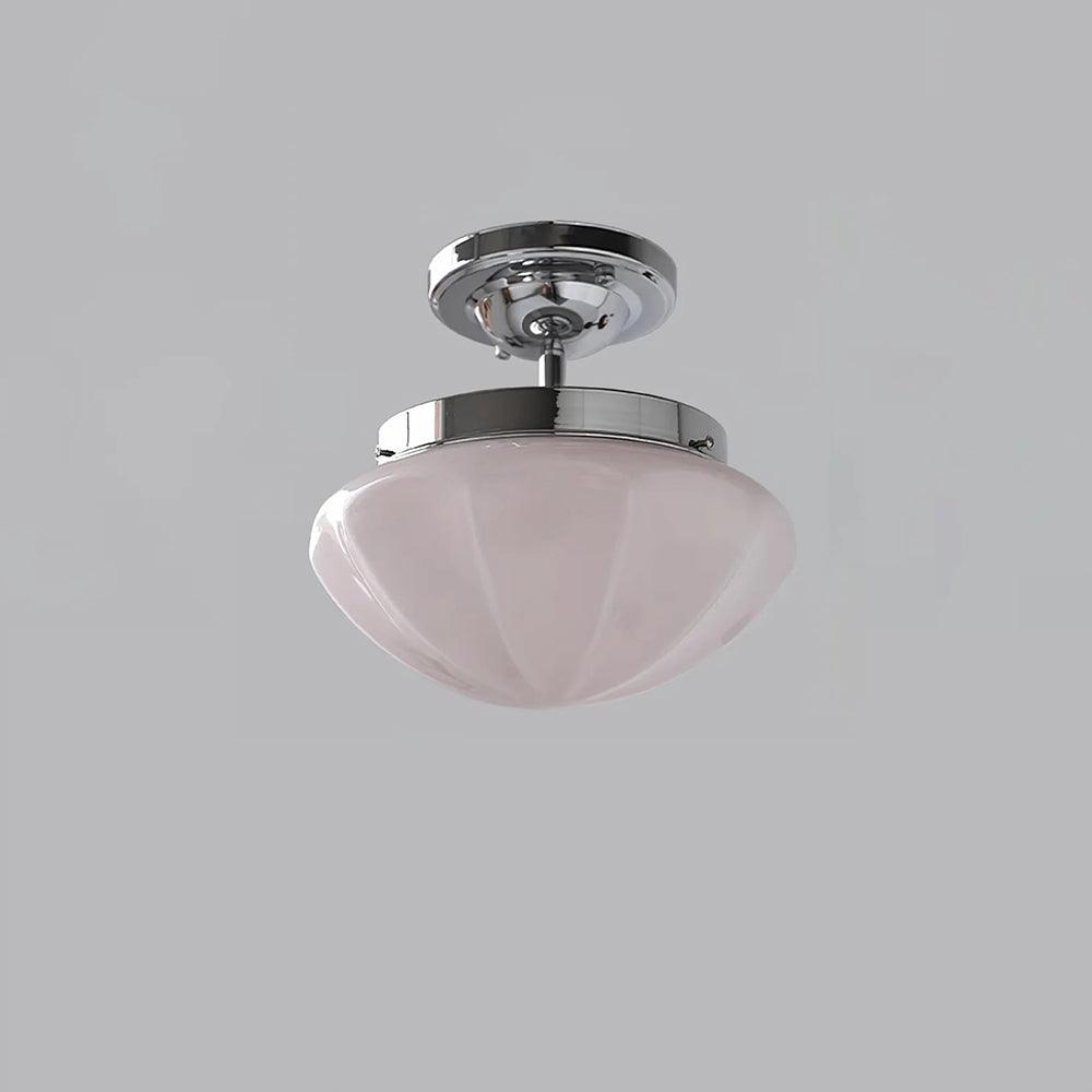 Compact Flush Mount Ceiling Light Matte Gold Chrome Round Bedroom Hallway Home Decor Stack Clear 12