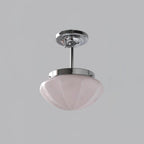 Compact Flush Mount Ceiling Light Matte Gold Chrome Round Bedroom Hallway Home Decor Stack Clear 13