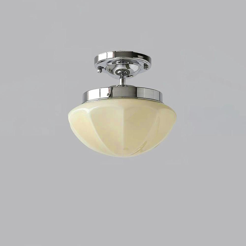 Compact Flush Mount Ceiling Light Matte Gold Chrome Round Bedroom Hallway Home Decor Stack Clear 15