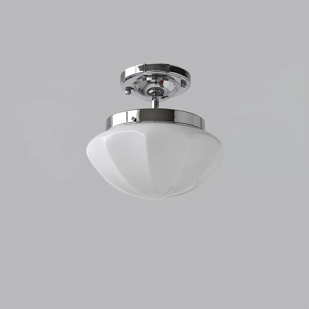 Compact Flush Mount Ceiling Light Matte Gold Chrome Round Bedroom Hallway Home Decor Stack Clear 18