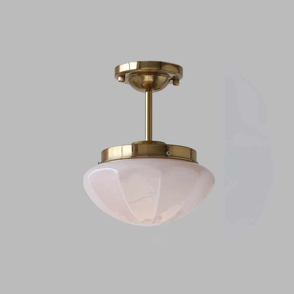 Compact Flush Mount Ceiling Light Matte Gold Chrome Round Bedroom Hallway Home Decor Stack Clear 19