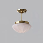 Compact Flush Mount Ceiling Light Matte Gold Chrome Round Bedroom Hallway Home Decor Stack Clear 19