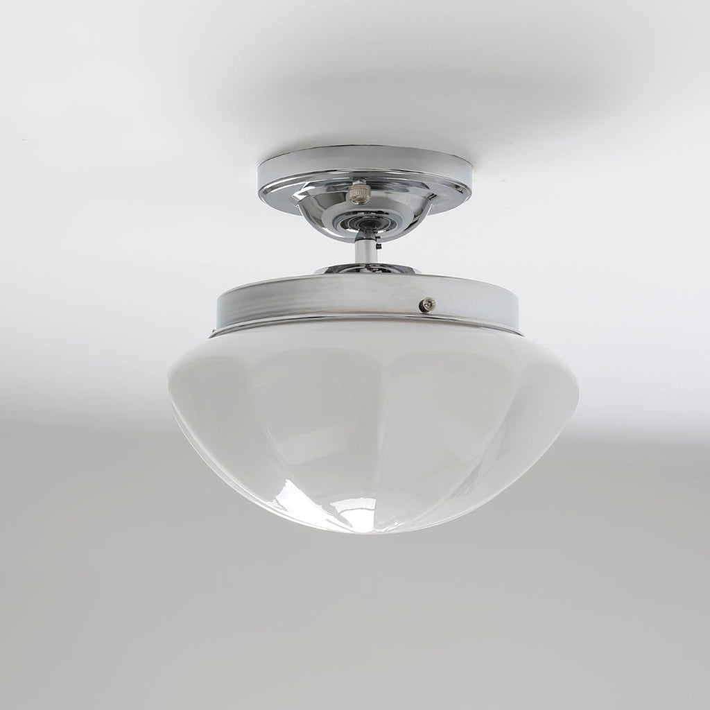 Compact Flush Mount Ceiling Light Matte Gold Chrome Round Bedroom Hallway Home Decor Stack Clear 5