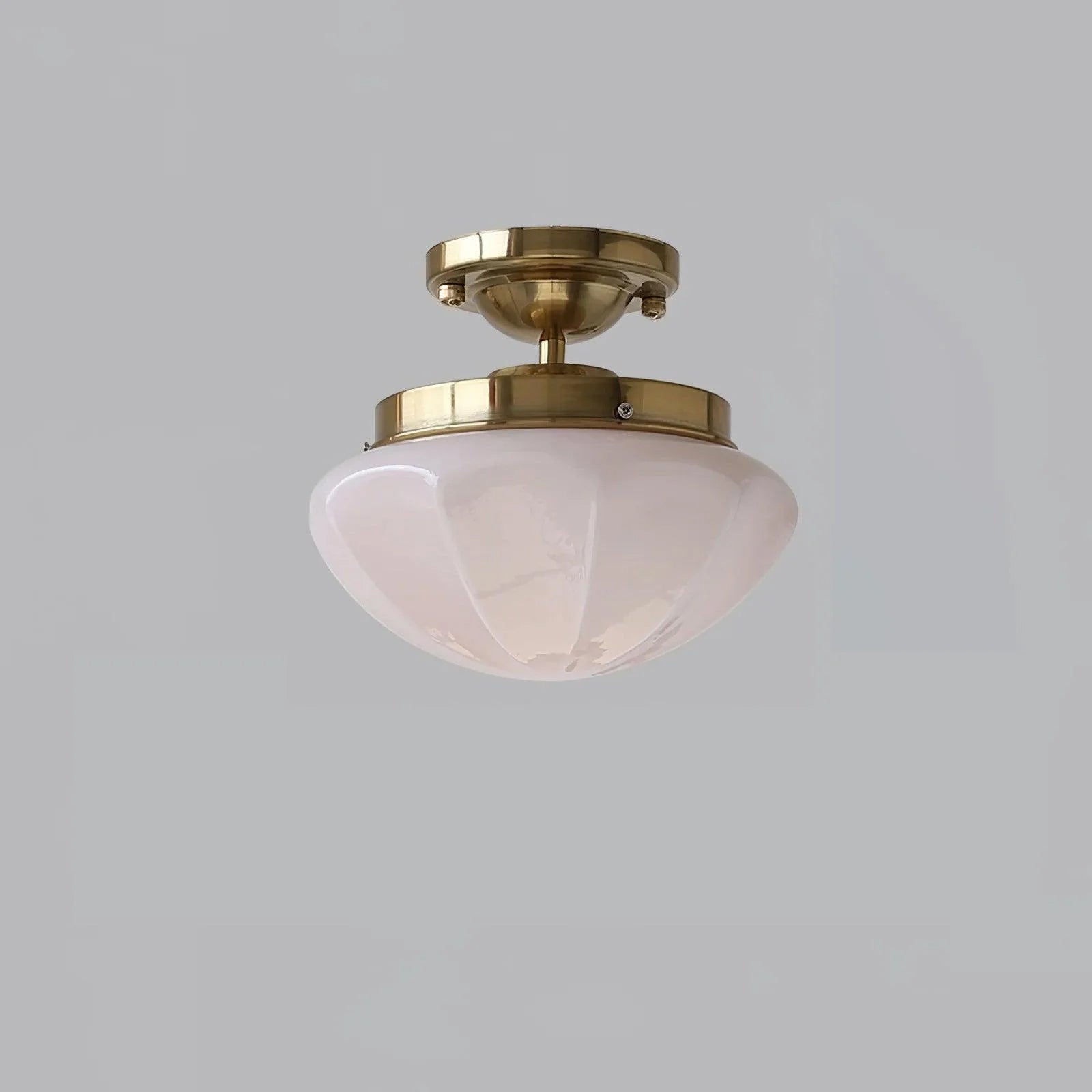 Compact Flush Mount Ceiling Light Matte Gold Chrome Round Bedroom Hallway Home Decor Stack Clear 9
