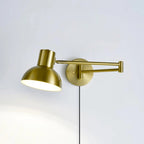 Contemporary Adjustable LED Wall Light Black Gold Finish 10