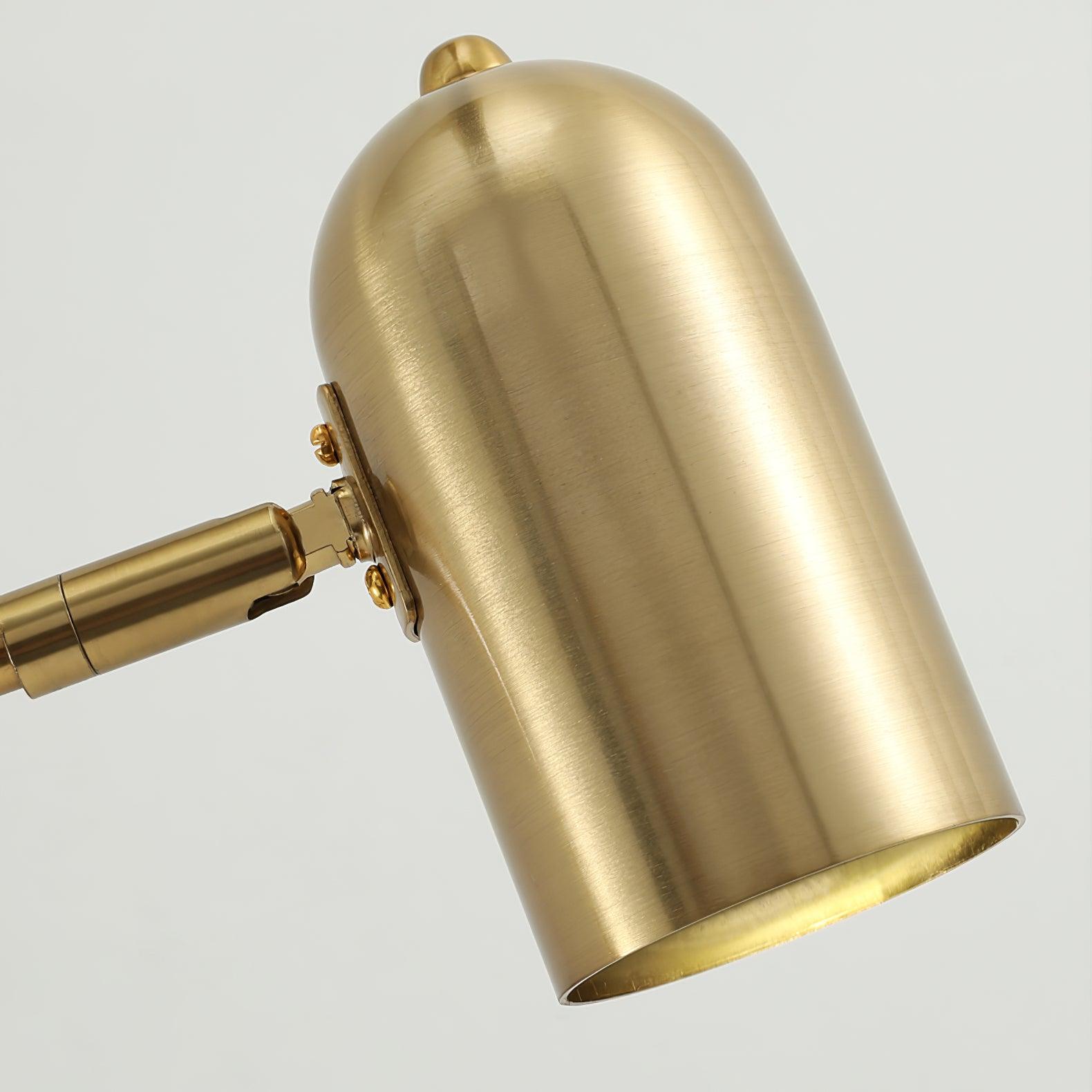Contemporary Adjustable LED Wall Light Black Gold Finish 8