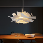 Contemporary Ceiling Light Acrylic Flower Leaf Adjustable Height 3