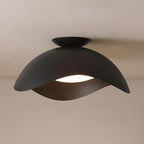 Contemporary Ceiling Light Metal Acrylic Wave Design LED 10