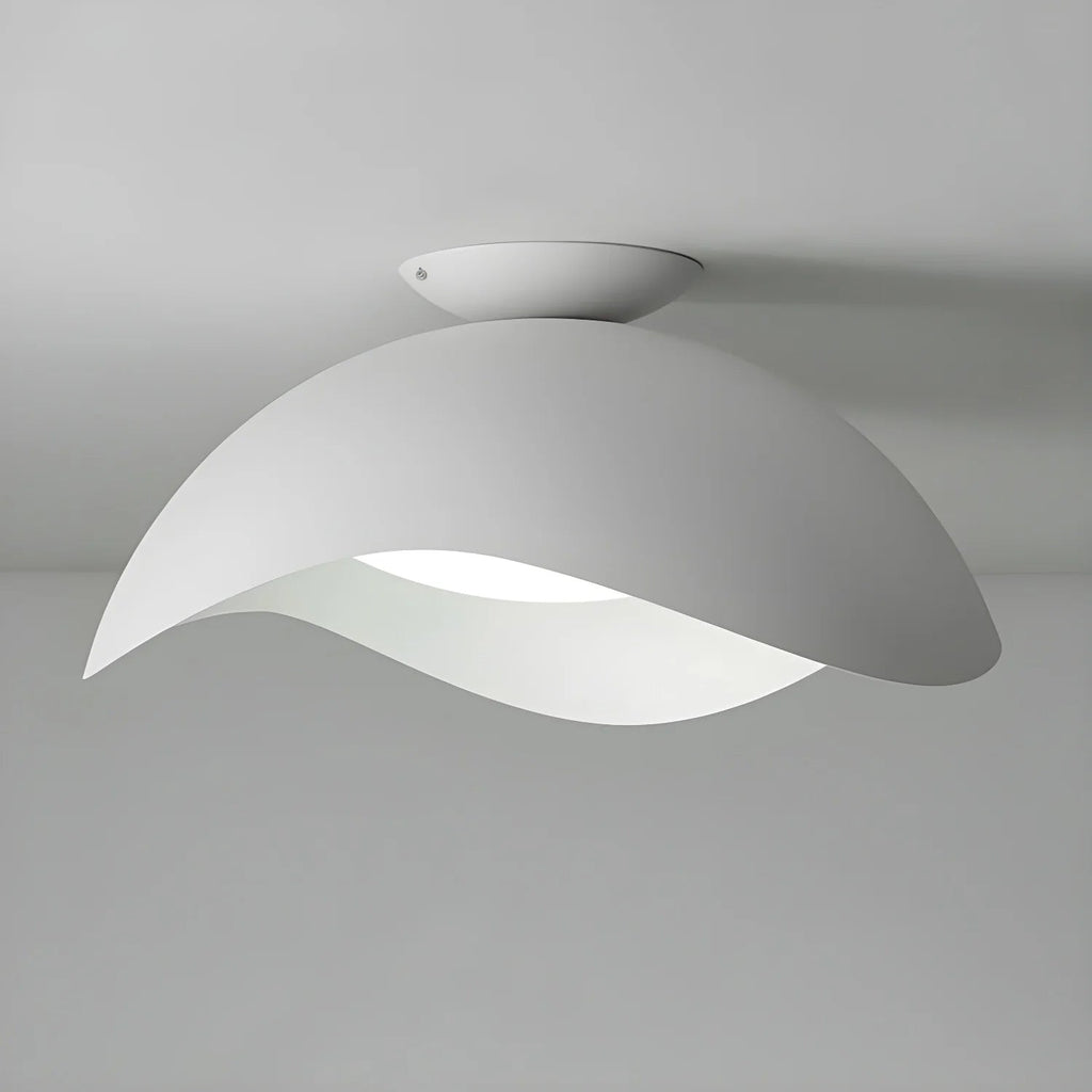 Contemporary Ceiling Light Metal Acrylic Wave Design LED 11