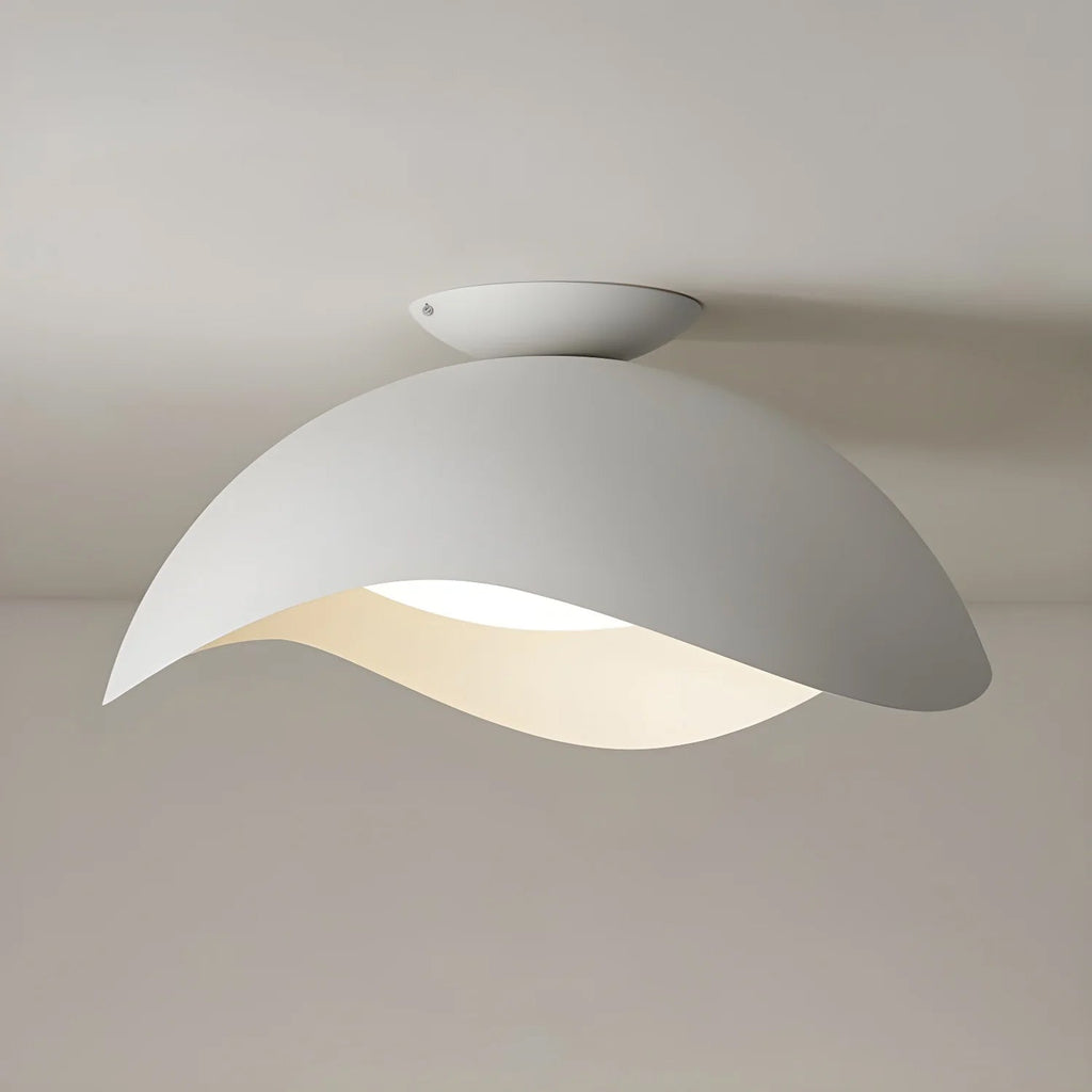 Contemporary Ceiling Light Metal Acrylic Wave Design LED 13