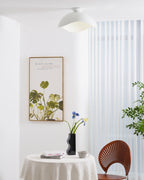 Contemporary Ceiling Light Metal Acrylic Wave Design LED 3